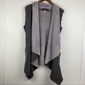 Blue Rain size Medium Gray Patchwork Vest